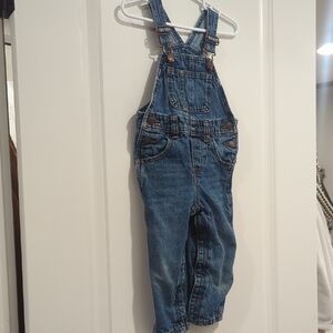 Kids Old Navy Relaxed Slim Blue Denim Overalls